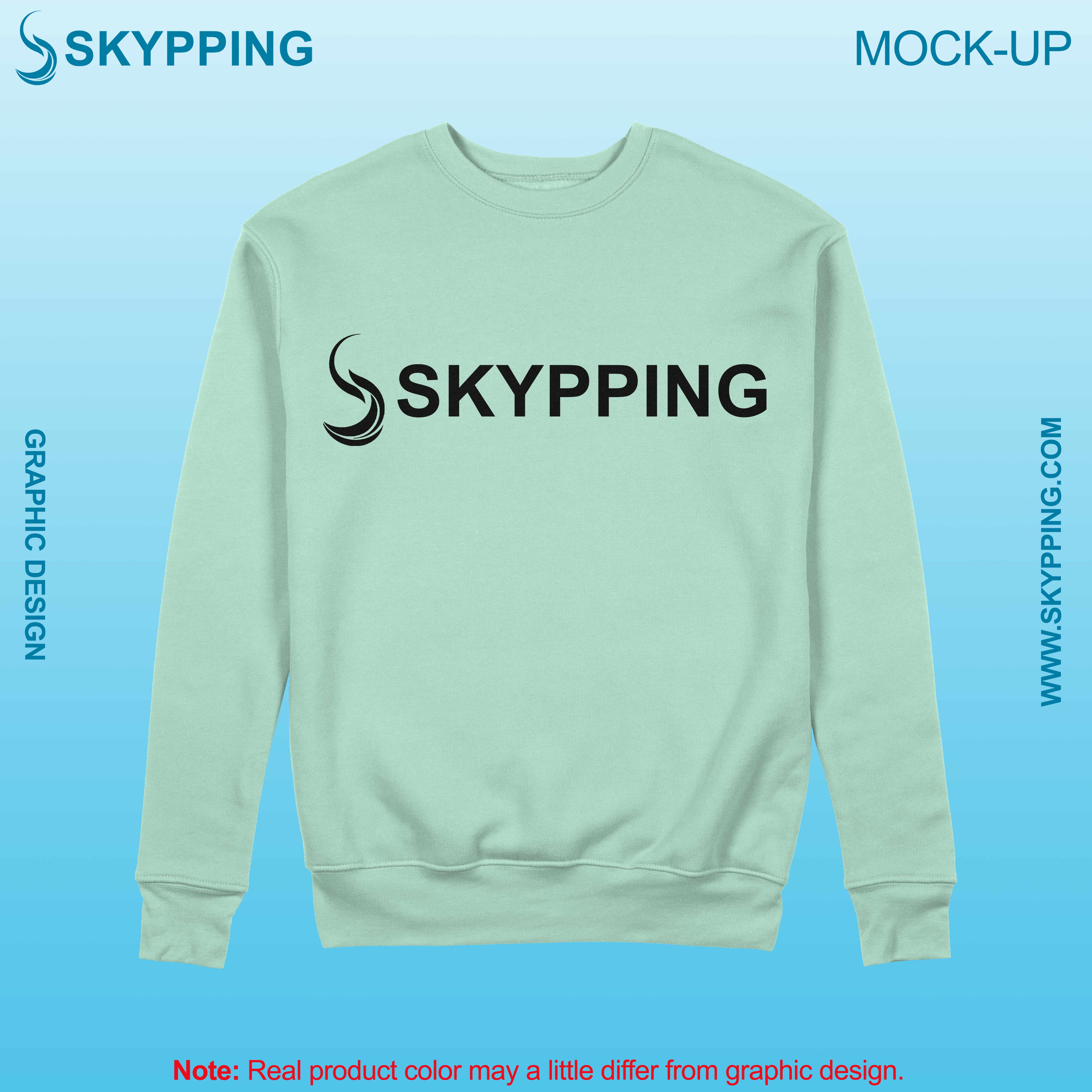 Sweatshirt with set-in style sleeve